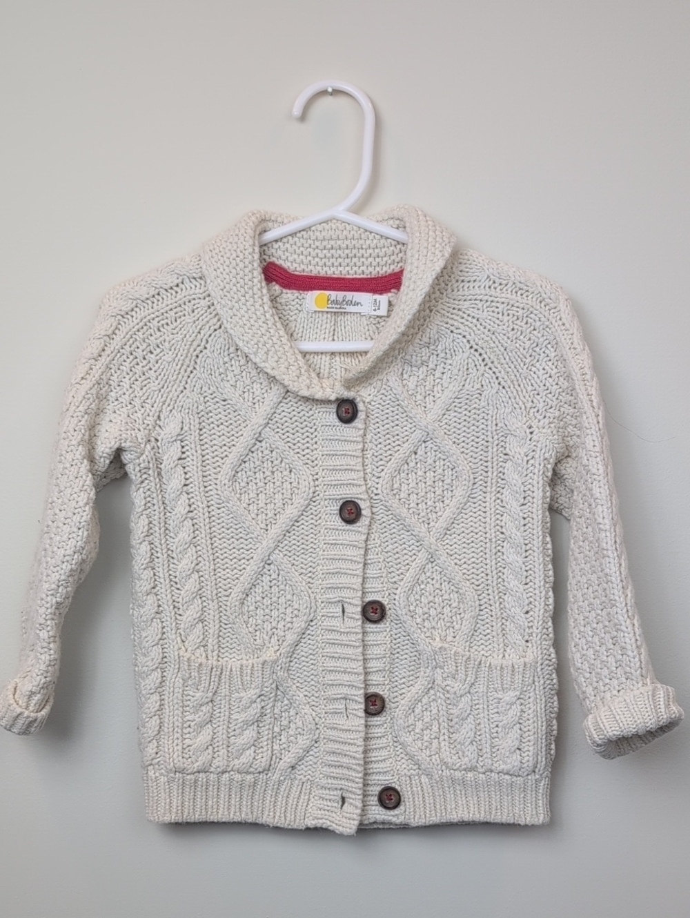 Baby Boden Cable Knit Cardigan 6-12M